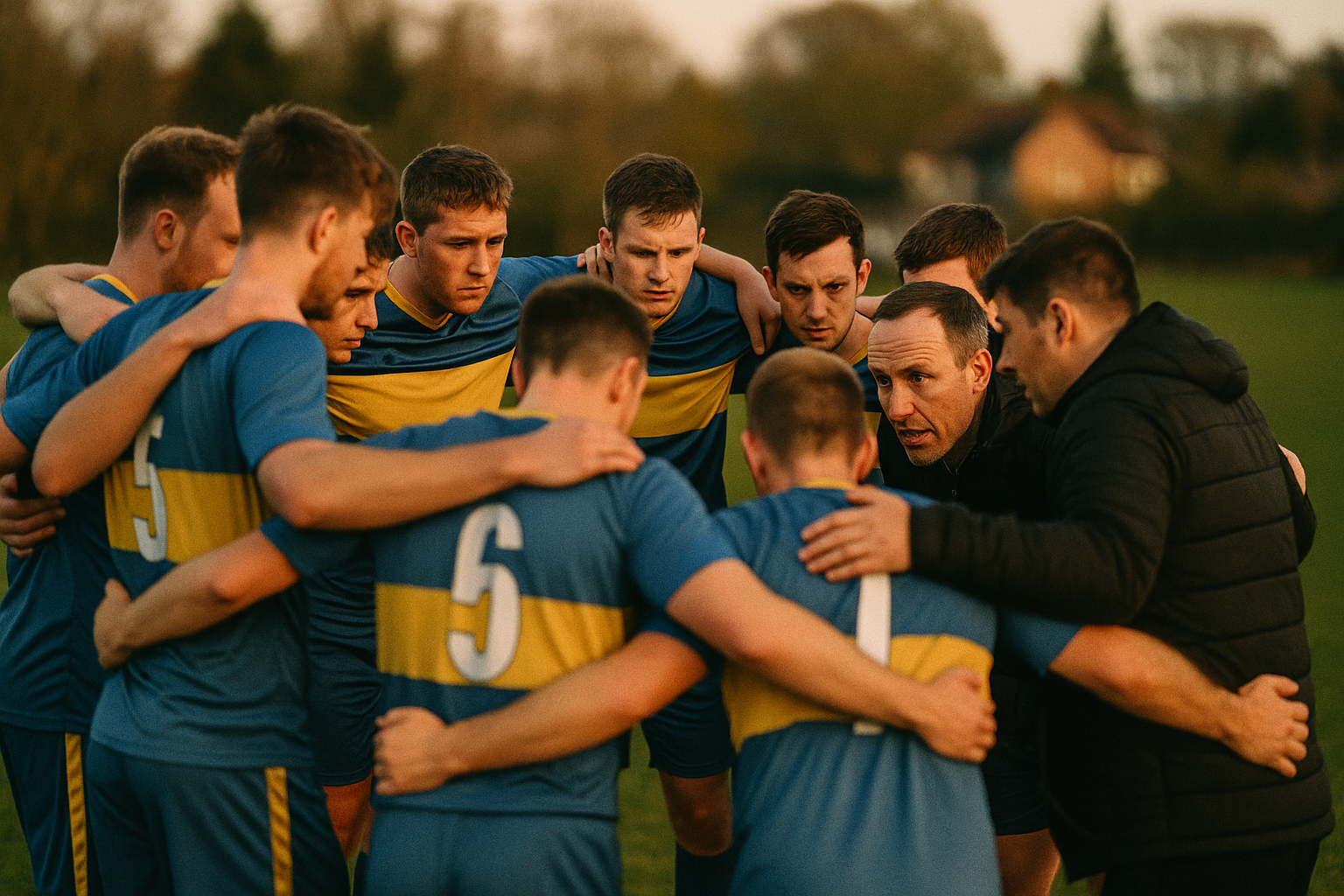 Teamhuddle vor dem Anpfiff